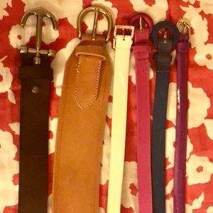 JCrew leather belts